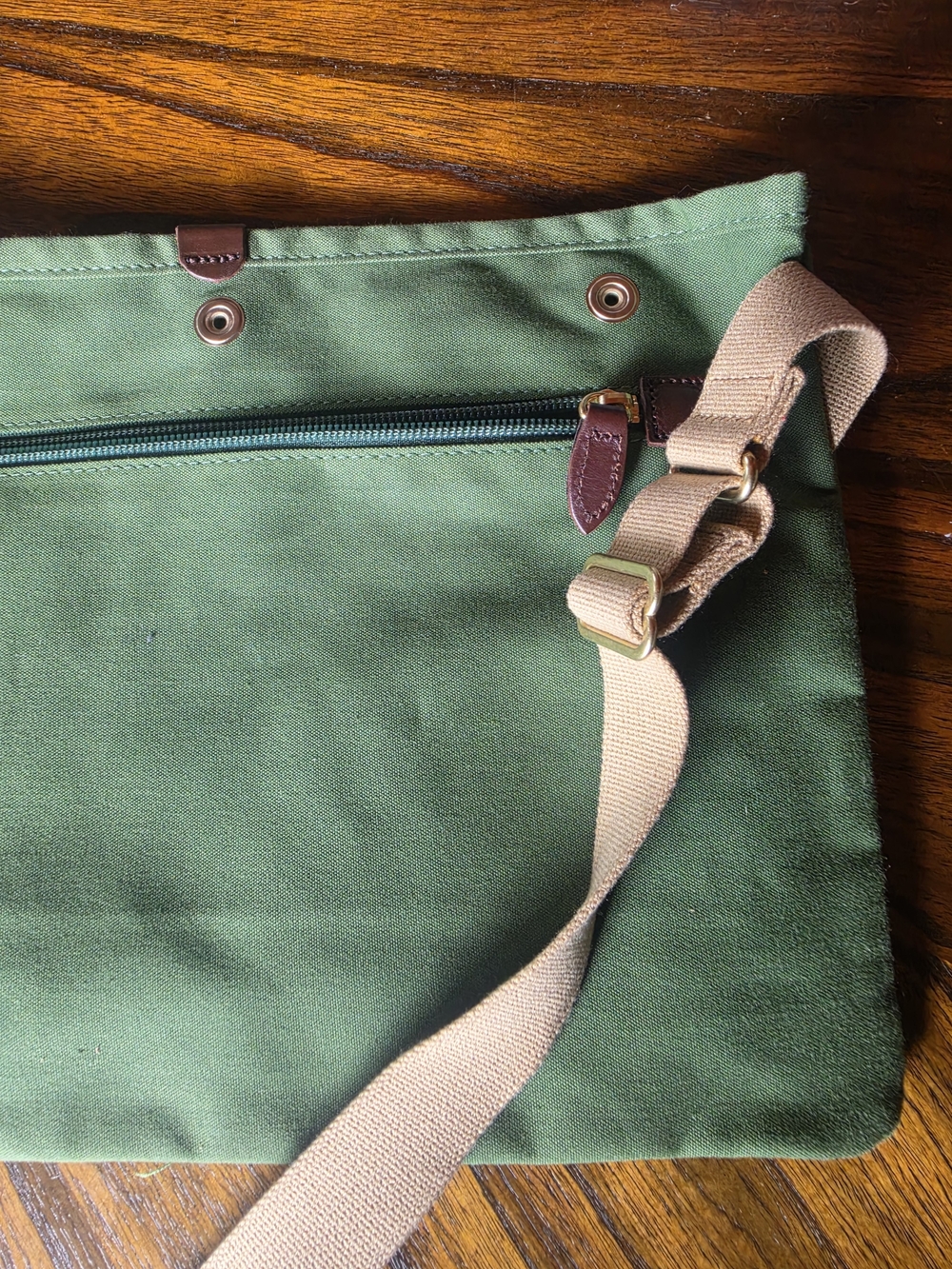 Porter Yoshida Tokyo Green Sacoche Crossbody Canvas Sling Shoulder Tote - NWOT - Picture 10 of 10